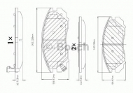 Комплект тормозных колодок BOSCH F 03B 150 334