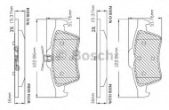 Комплект тормозных колодок BOSCH F 03B 150 360