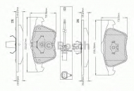 Комплект тормозных колодок BOSCH F 03B 150 365