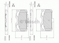 Комплект тормозных колодок BOSCH F 03B 150 384