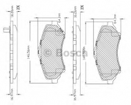 Комплект тормозных колодок BOSCH F 03B 150 402