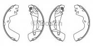Комлект тормозных накладок BOSCH F 026 008 013