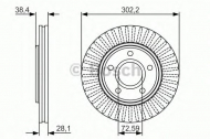 Тормозной диск BOSCH 0 986 479 046