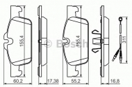 Комплект тормозных колодок BOSCH 0 986 494 527