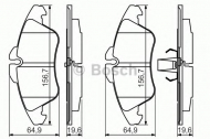 Комплект тормозных колодок BOSCH 0 986 494 504