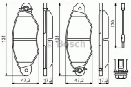Комплект тормозных колодок BOSCH 0 986 494 507