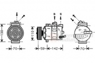 Компрессор VAN WEZEL 0300K029