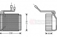 Испаритель VAN WEZEL 1800V109