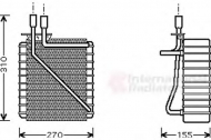 Испаритель VAN WEZEL 1800V348