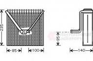 Испаритель VAN WEZEL 7600V011