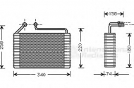 Испаритель VAN WEZEL 8100V034