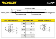 Газовая пружина MONROE ML5759