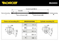 Газовая пружина MONROE ML5833