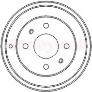 Тормозный барабан BENDIX 329007B