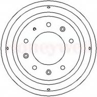 Тормозный барабан BENDIX 329064B