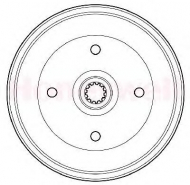 Тормозный барабан BENDIX 329124B