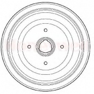 Тормозный барабан BENDIX 329133B