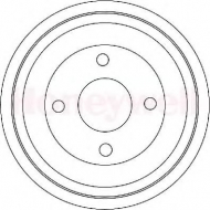 Тормозный барабан BENDIX 329198B