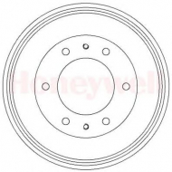Тормозный барабан BENDIX 329269B