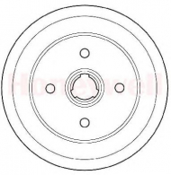 Тормозный барабан BENDIX 329706B