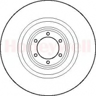 Тормозной диск BENDIX 561040B