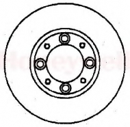 Тормозной диск BENDIX 561103B