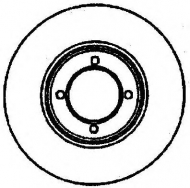 Тормозной диск BENDIX 561112B
