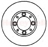 Тормозной диск BENDIX 561143B