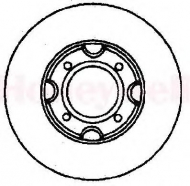 Тормозной диск BENDIX 561153B