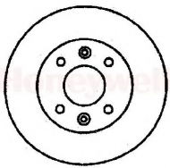 Тормозной диск BENDIX 561160B