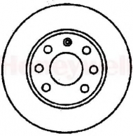 Тормозной диск BENDIX 561404B