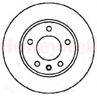 Тормозной диск BENDIX 561407B