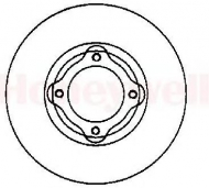 Тормозной диск BENDIX 561539B