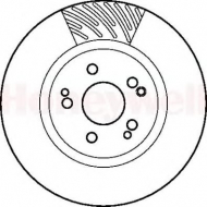 Тормозной диск BENDIX 561877B
