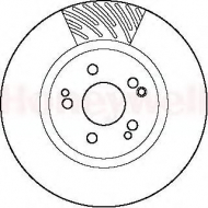 Тормозной диск BENDIX 561878B