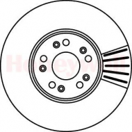 Тормозной диск BENDIX 562023B