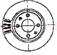Тормозной диск BENDIX 562045B