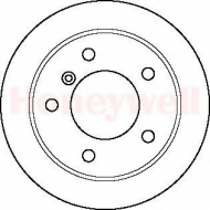 Тормозной диск BENDIX 562156B