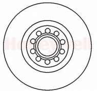Тормозной диск BENDIX 562199B