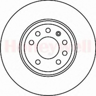 Тормозной диск BENDIX 562222B