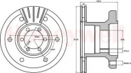 Тормозной диск BENDIX 567124B