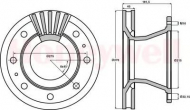 Тормозной диск BENDIX 567126B