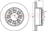 Тормозной диск BENDIX 567128B