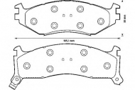 Комплект тормозных колодок BENDIX 571515B
