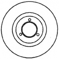 Тормозной диск BENDIX 561086B
