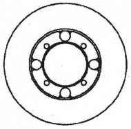 Тормозной диск BENDIX 561288B