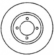 Тормозной диск BENDIX 561368B