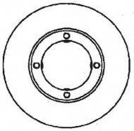Тормозной диск BENDIX 561425B