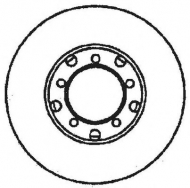 Тормозной диск BENDIX 561574B