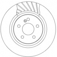 Тормозной диск BENDIX 562329B